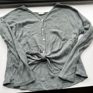 Light weight tie front sweater from Altard state
